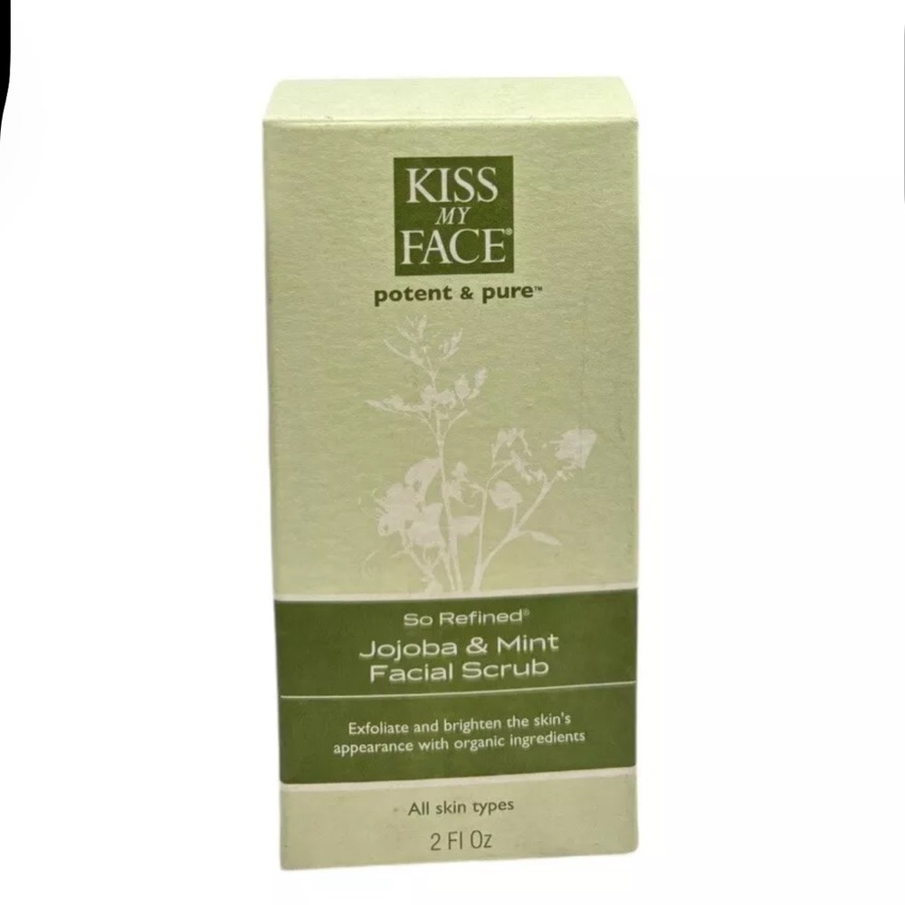 Kiss My Face Potent & Pure So Refined Jojoba & Mint Facial Scrub 2oz NOS
